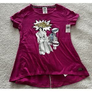 Disney Star Wars T-Shirt “Not Your Ordinary Princess” Girls Size Large NWT
